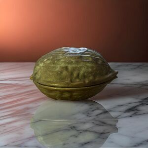 Vintage Brass Walnut Shaped Nutcracker – Large Decorative Piece